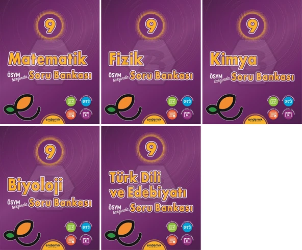Endemik 2026 9. Sınıf Sayısal Soru Kitabı Seti 5 Kitap Güncel Müfredat ürün görseli
