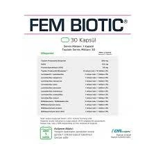 Suda Vitamin Probiotic Fem Biotic 30 Veggie Kapsül - Resim 2