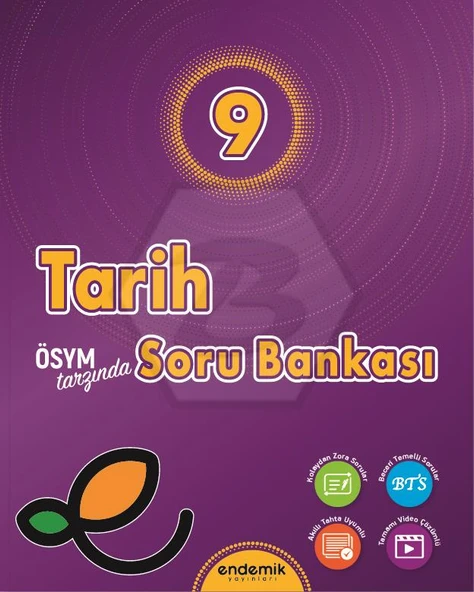 Endemik 2026 9. Sınıf Tarih Soru Bankası Güncel Müfredat ürün görseli