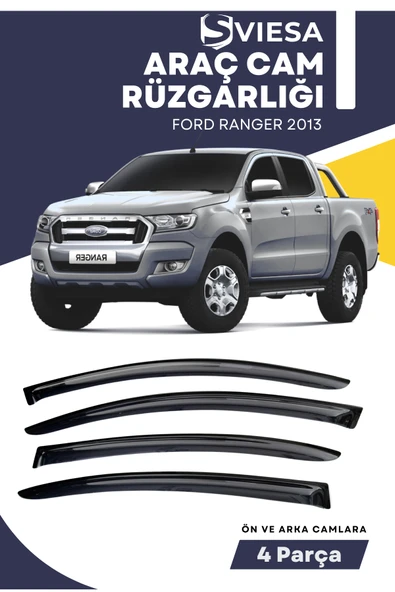 FORD RANGER 2013  uyumlu oto camlara özel ölçü cam rüzgarlığı rüzgarlık ürün görseli 1