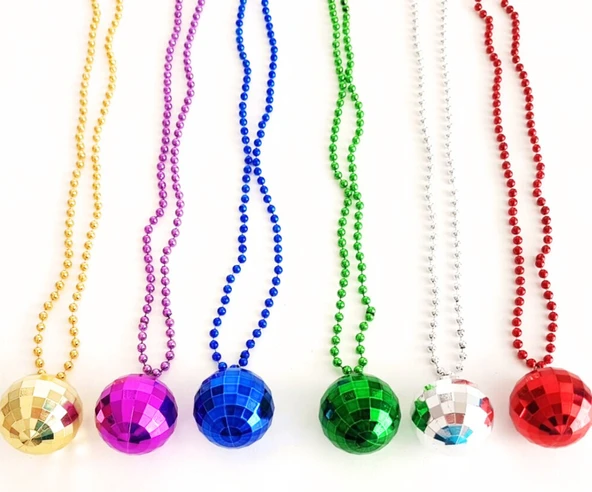 Disko Topu Kolye Seti 6 Adet - Resim 4