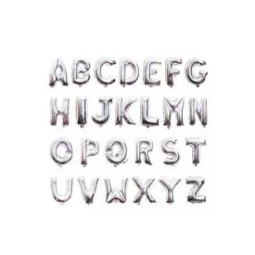 Gümüş Rengi Folyo Balon 1 Metre - Resim 2