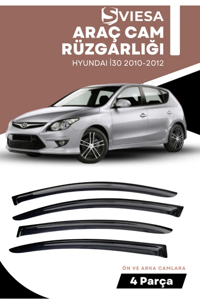 HYUNDAI İ30 2010-2012  uyumlu oto camlara özel ölçü cam rüzgarlığı rüzgarlık - 1