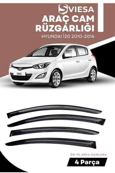 HYUNDAI İ20 2010-2014  uyumlu oto camlara özel ölçü cam rüzgarlığı rüzgarlık ürün görseli