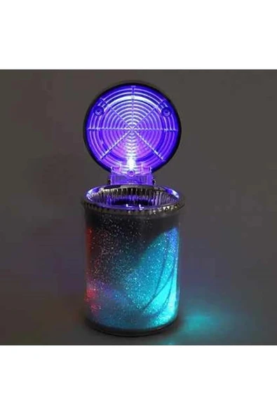 OTO KÜLLÜK RENKLİ IŞILTILI RGB ARAÇ İÇİ LED KÜLLÜK 7 IŞIKLI BLACKPİNK HAYRANI BADGİRL KÜLLÜĞÜ - 5