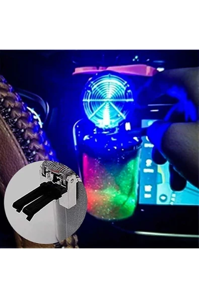OTO KÜLLÜK RENKLİ IŞILTILI RGB ARAÇ İÇİ LED KÜLLÜK 7 IŞIKLI BLACKPİNK HAYRANI BADGİRL KÜLLÜĞÜ - 2
