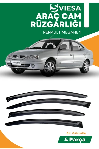 RENAULT MEGANE 1  uyumlu oto camlara özel ölçü cam rüzgarlığı rüzgarlık ürün görseli 1