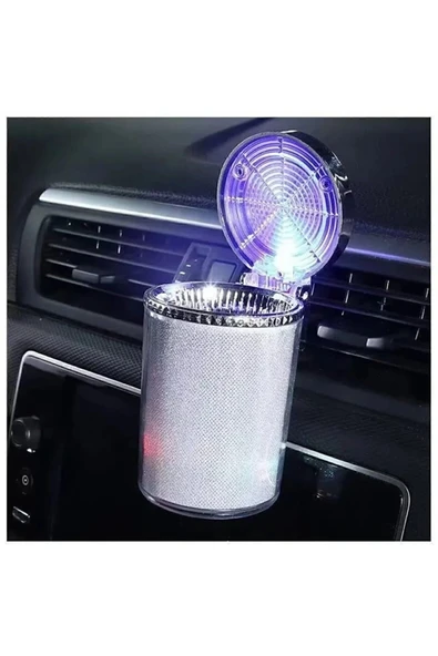 OTO KÜLLÜK RENKLİ IŞILTILI RGB ARAÇ İÇİ LED KÜLLÜK 7 IŞIKLI BLACKPİNK HAYRANI BADGİRL KÜLLÜĞÜ - 8