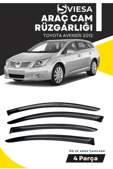 TOYOTA AVENSİS 2012  uyumlu oto camlara özel ölçü cam rüzgarlığı rüzgarlık - 1
