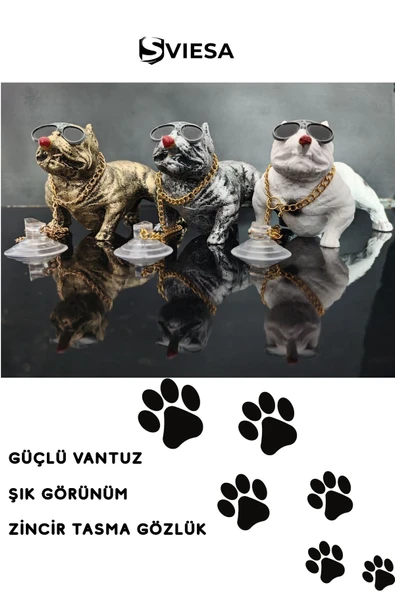 Pitbull Köpek Seramik Torpido Üstü Araç Içi Araba Süsü - 1