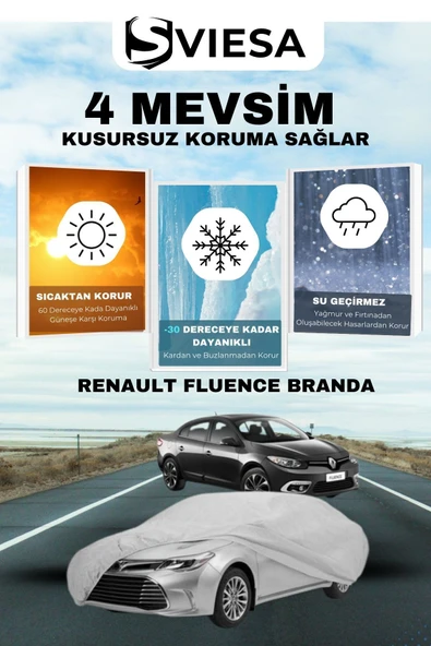 Renault Fluence Uyumlu Branda Lüx Kalite Oto Brandası,araba Çadırı - 1