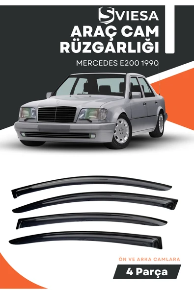 MERCEDES E200 1990  uyumlu oto camlara özel ölçü cam rüzgarlığı rüzgarlık - 1
