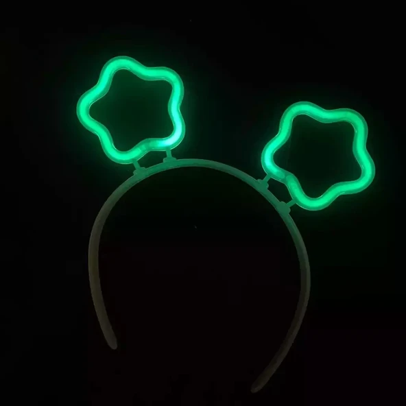 Glow Stick Karanlıkta Yanan Fosforlu Yıldız Taç 12 Adet - Resim 3