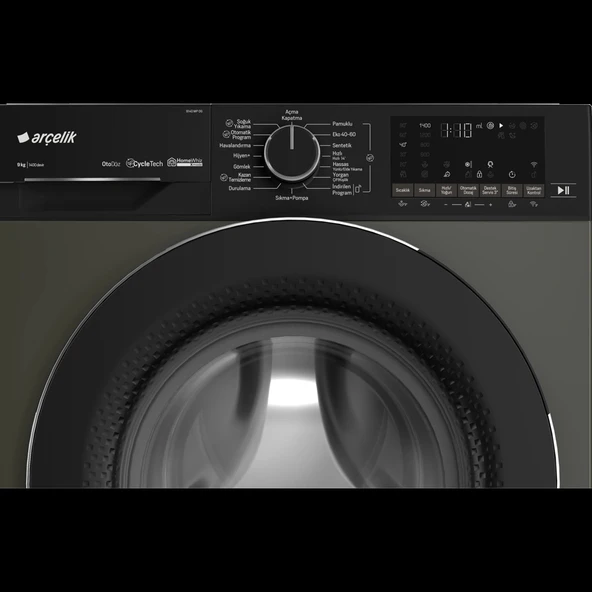 Arçelik 9140 MP OG 1400 Devir 9 Kg Çamaşır Makinesi - 6