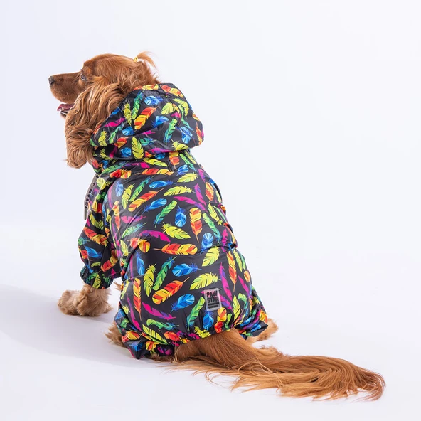 Pawstar Plumis Fileli Su Geçirmez Küçük Irk Köpek Yağmurluk Tulum - 5