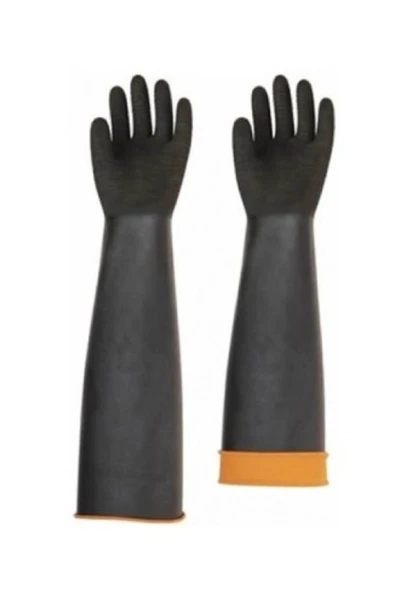 Eçh Kauçuk Asit Eldiveni Tırtıklı 60 Cm ürün görseli 1