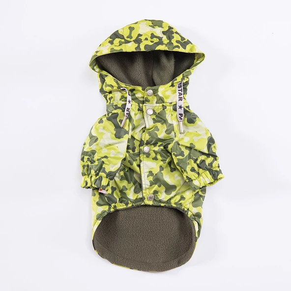 Pawstar GreenOssa Polarlı Su Geçirmez Orta-Büyük Irk Köpek Yağmurluğu - Resim 5