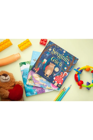 Kalpleri Isıtan Üç Kitap: Sevginin Gücü, Hadi Sarılalım Anneciğim, Hadi Sarılalım Babacığım ürün görseli