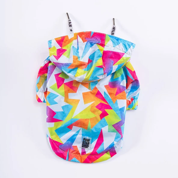 Pawstar Mosaic Polarlı Su Geçirmez Orta-Büyük Irk Köpek Yağmurluğu - Resim 3