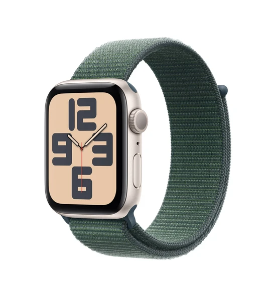 Apple Watch SE GPS 40 MM Alüminyum Kasa Spor Loop Akıllı Saat (Apple Türkiye Garantili) Yıldız Işığı - Göl Yeşili