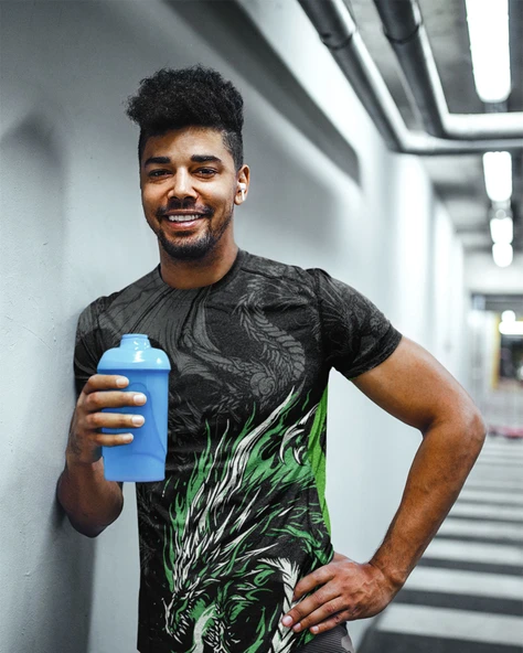 Desenli Antrenman ve Spor Forması, Halı Saha Forması, Nefes Alan Tişört, Yüksek Kalite Gym Tshirt - 6