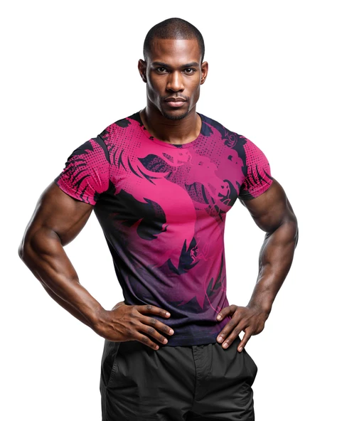 Desenli Antrenman ve Spor Forması, Halı Saha Forması, Nefes Alan Tişört, Yüksek Kalite Gym Tshirt - 6