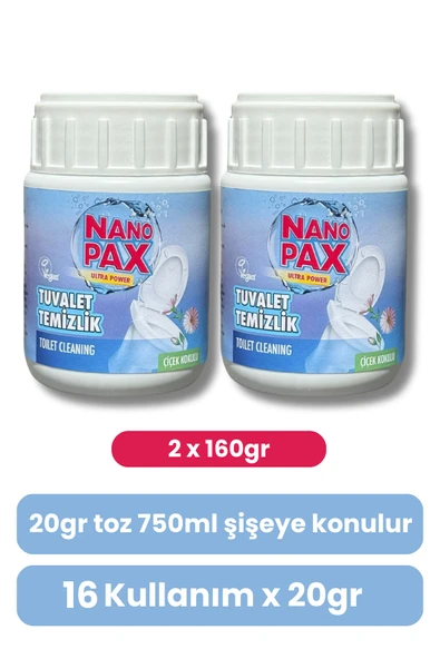 TUVALET & KLOZET TEMİZLİK TOZU EKONOMİK BEBEK BOY 2 X 160GR - 2
