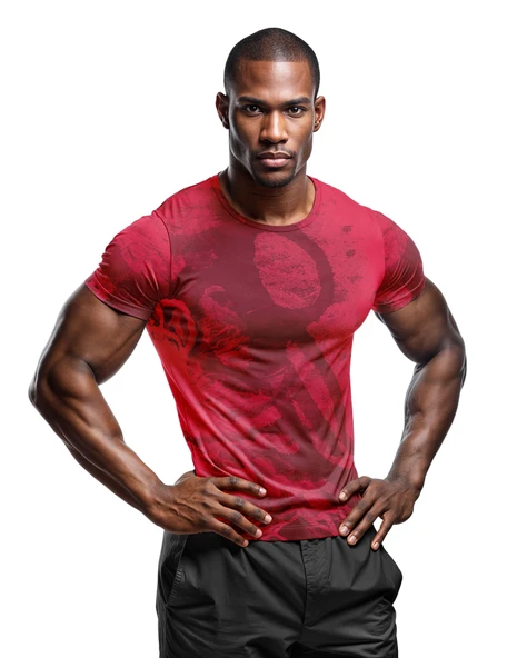 Desenli Antrenman ve Spor Forması, Halı Saha Forması, Nefes Alan Tişört, Yüksek Kalite Gym Tshirt - 1