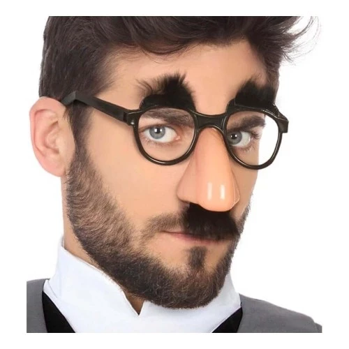 Eğlenceli Kılık Değiştirme Kaş Bıyık Mizah Gözlüğü 9x13 cm - Resim 3