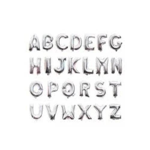 Gümüş Rengi Folyo Balon 1 Metre - Resim 3