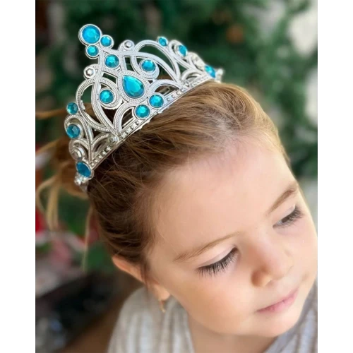 Mavi Taşlı Prenses Tacı - Resim 2
