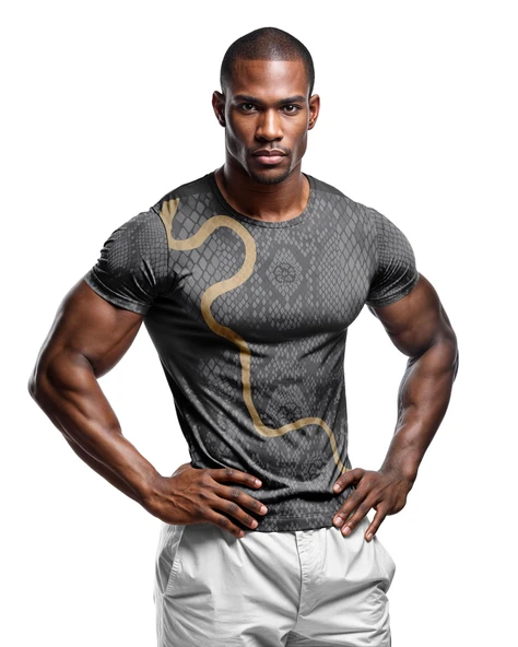 Desenli Antrenman ve Spor Forması, Halı Saha Forması, Nefes Alan Tişört, Yüksek Kalite Gym Tshirt - 1