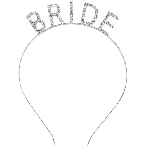 Bekarlığa Veda Bride Tacı Gümüş Renk - Resim 2