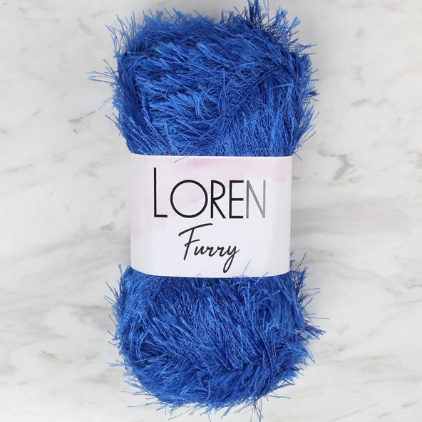 Loren Furry Saks Mavisi El Örgü İpi - RF004 - 34043 ürün görseli