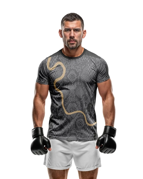 Desenli Antrenman ve Spor Forması, Halı Saha Forması, Nefes Alan Tişört, Yüksek Kalite Gym Tshirt - 3