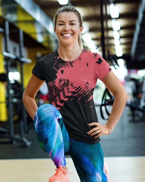 Desenli Antrenman ve Spor Forması, Halı Saha Forması, Nefes Alan Tişört, Yüksek Kalite Gym Tshirt - 2
