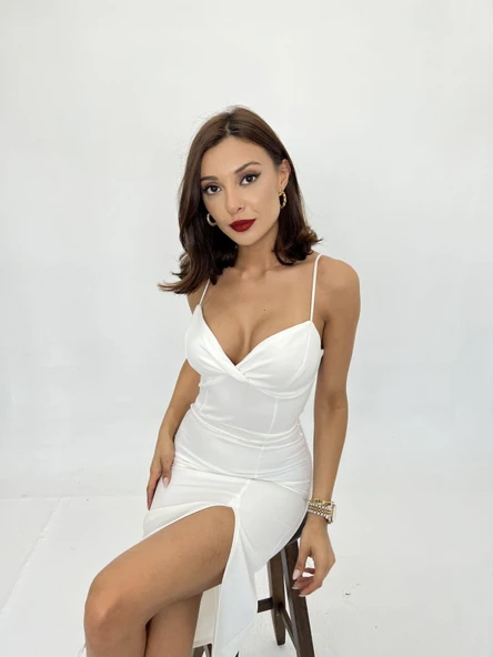 6013 ELBİSE-EKRU ürün görseli