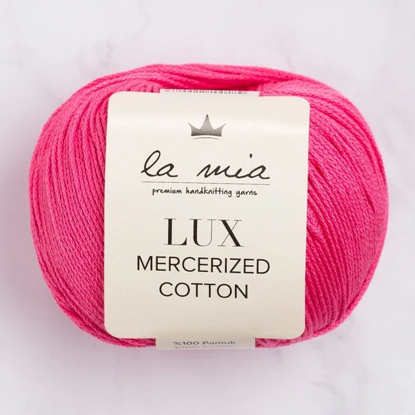 La Mia Lux Mercerized Cotton Fuşya El Örgü İpi - 35 - 33746 ürün görseli