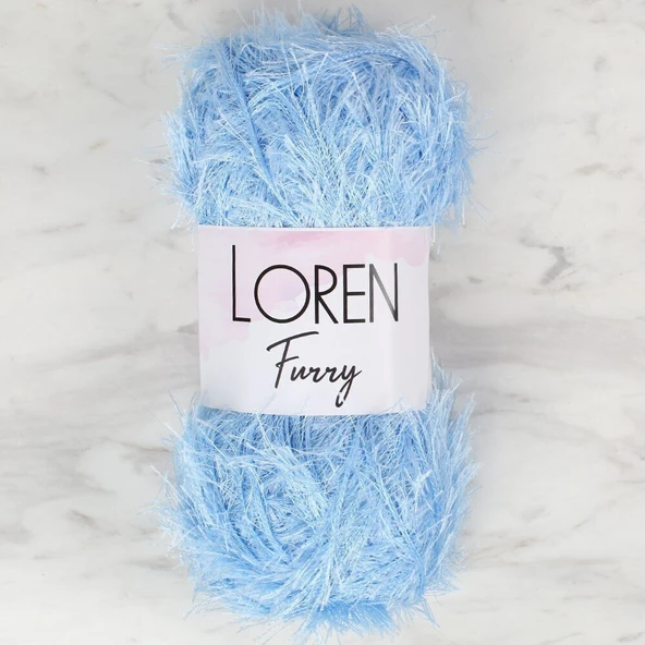 Loren Furry Bebe Mavisi El Örgü İpi - RF007 - 34046 ürün görseli