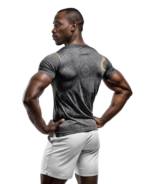 Desenli Antrenman ve Spor Forması, Halı Saha Forması, Nefes Alan Tişört, Yüksek Kalite Gym Tshirt - 2