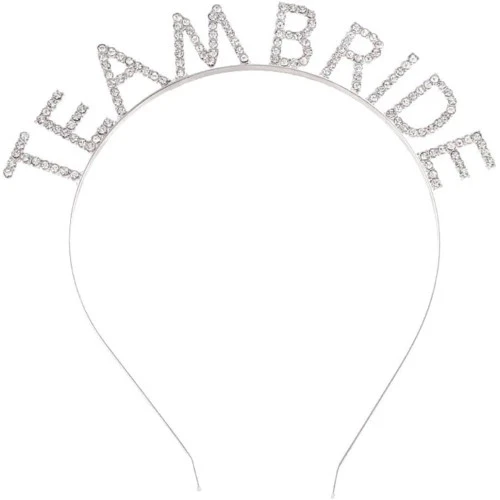 Gümüş Kaplama Kristal Taşlı Team Bride Taç ürün görseli