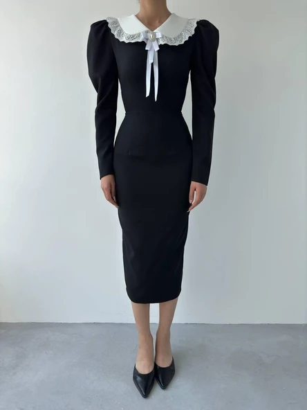 Coventry Yakalı Elbise - Resim 2