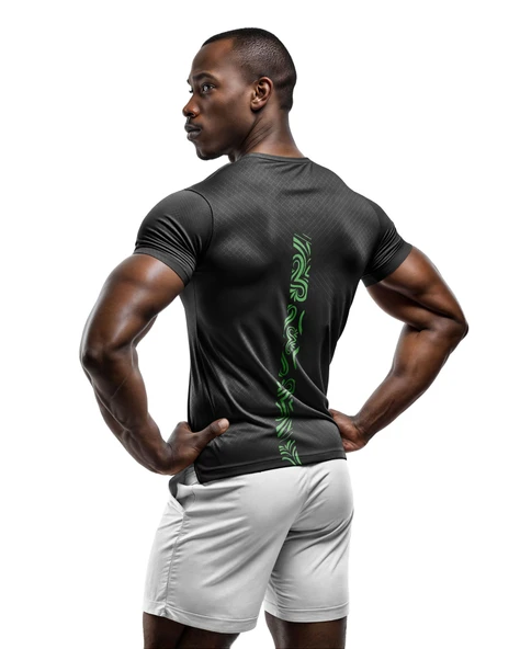 Desenli Antrenman ve Spor Forması, Halı Saha Forması, Nefes Alan Tişört, Yüksek Kalite Gym Tshirt - 2