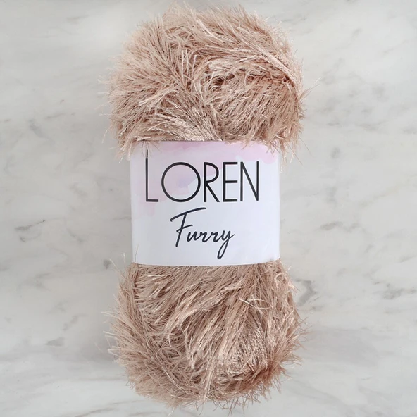 Loren Furry Bej El Örgü İpi - RF053 - 34060 ürün görseli