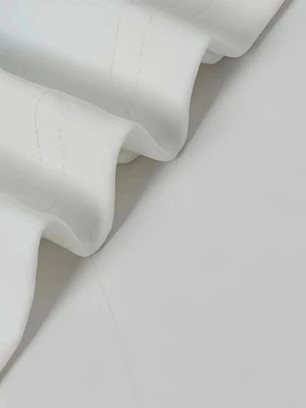 Baskılı Oversize Bisiklet Yaka T-shirt - Beyaz - Resim 2