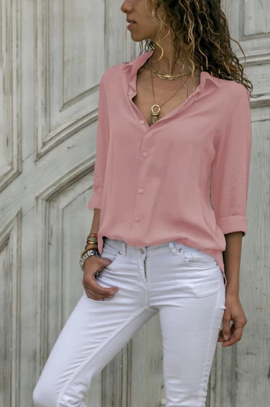 Dokuma Viskon Kumaş Efsane Gömlek - Resim 2