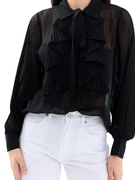 5535 GÖMLEK-SİYAH - Resim 3