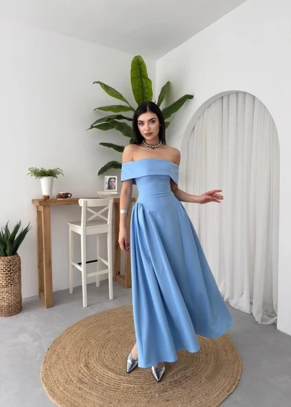 Stars Straplez Elbise - Resim 4