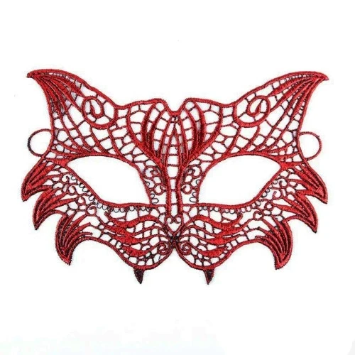 Kırmızı Dantel Masquerade Maskesi 8 No ürün görseli