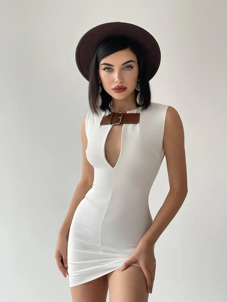 Nadia Kemerli Mini Elbise ürün görseli